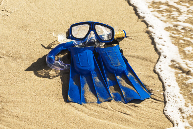 Snorkel Gear on the Beach